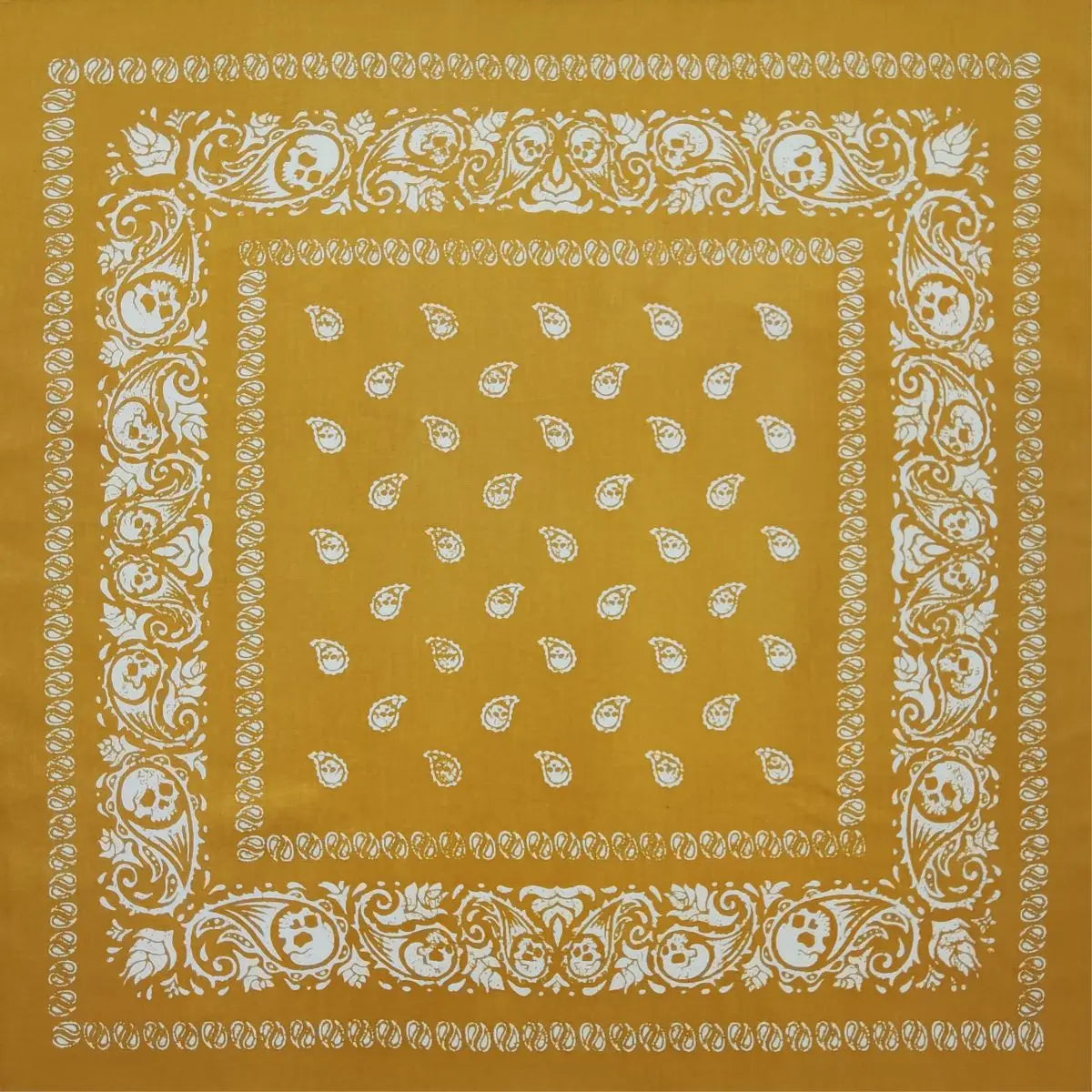 Nouveau Design de mode Hip Hop 100% coton crâne Bandana carré écharpe noir Paisley vélo bandeau pour femmes/hommes/garçons/filles