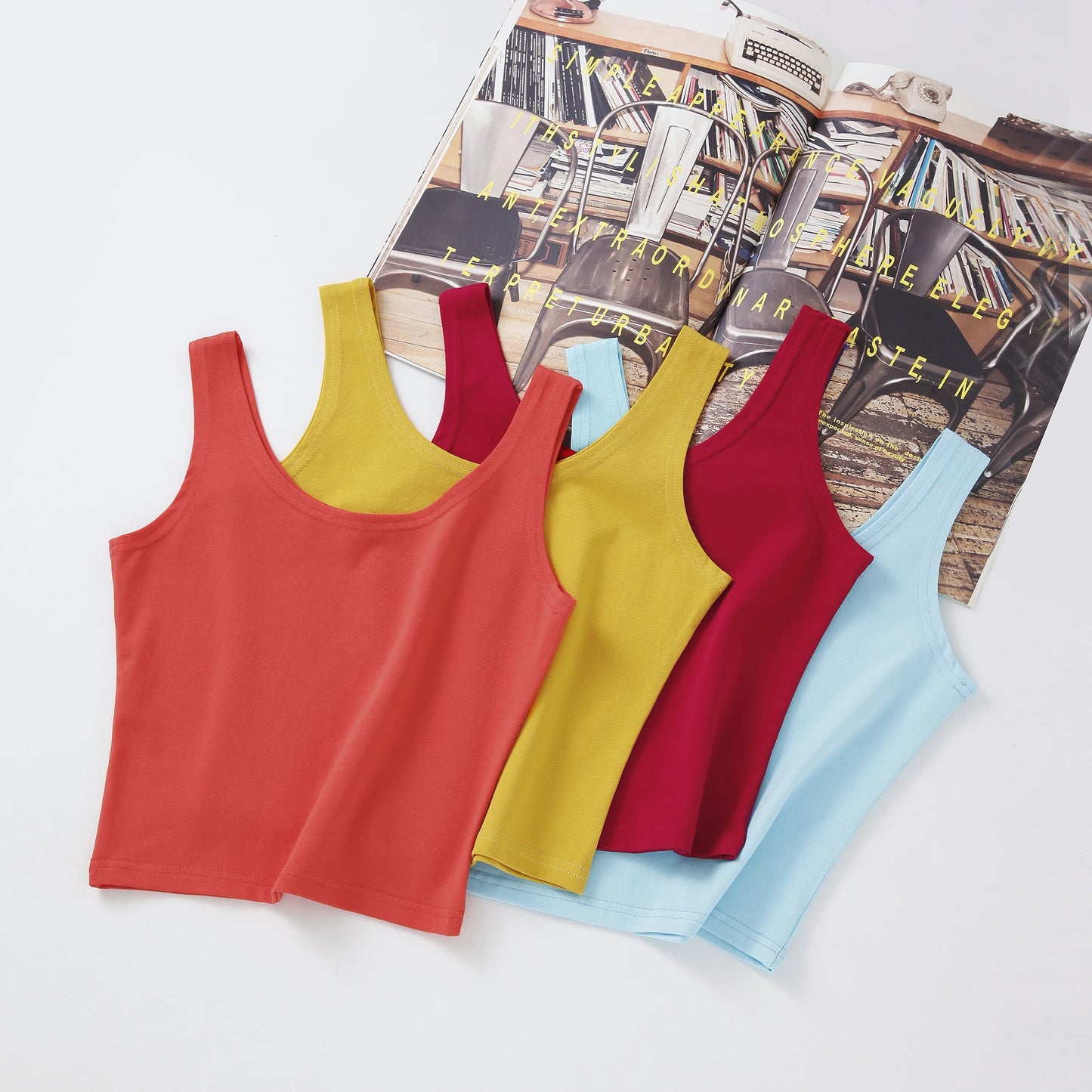 Débardeur court en 2024 coton pour femme, bustier tubulaire, couleur bonbon, mode, sexy, décontracté, gla2XL, 100%