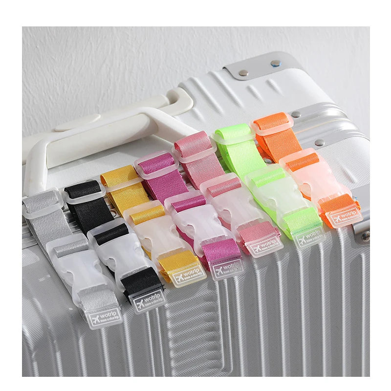 1PC 27x2.5cm Adjustable Nylon Luggage Straps Travel Accessories Hanging Buckle Straps Suitcase Bag Straps Belt Lock Hooks