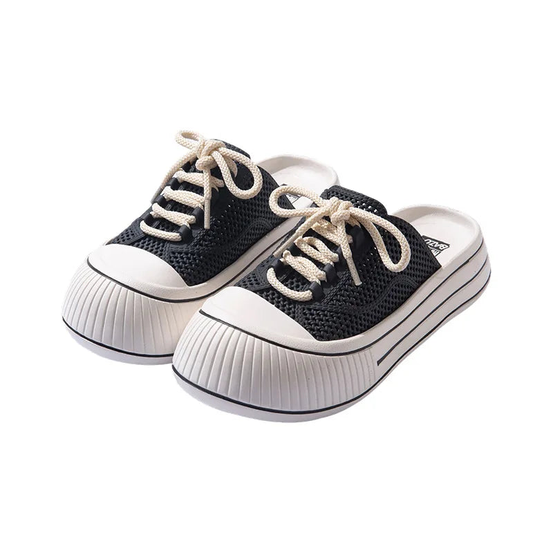 Women's Canvas Slip-On Summer oes Breathable Thi Bot Casual Net oes Sports Anti-Slip f Slippers Sandals