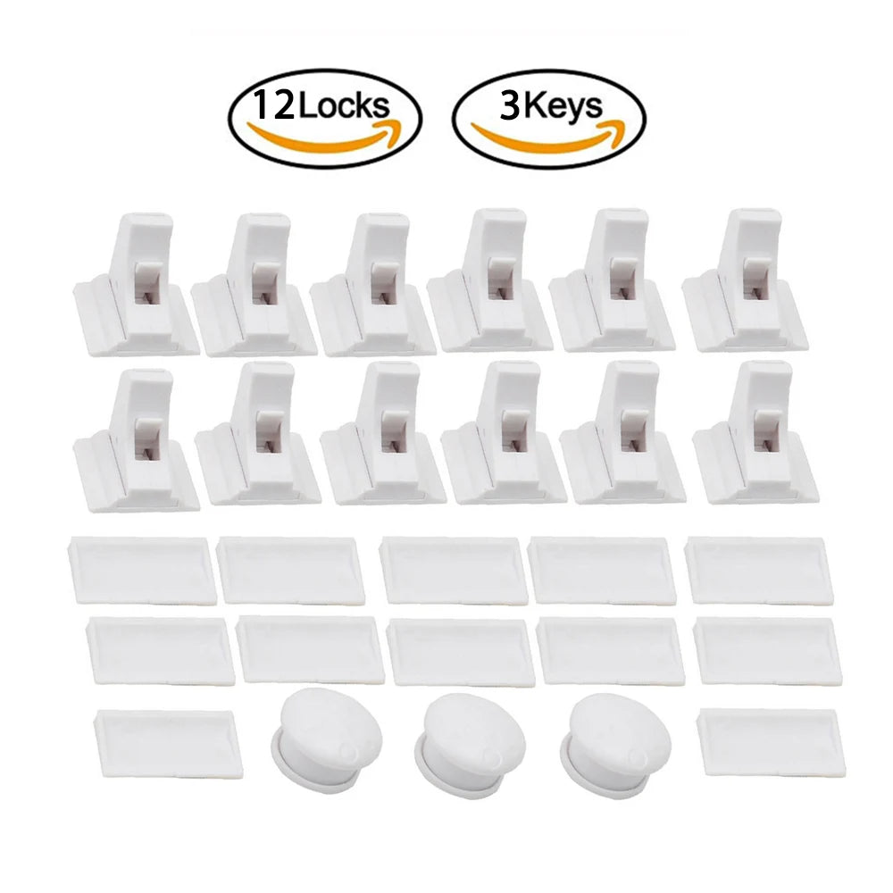 Serrure magnétique pour enfants, Protection pour enfants, serrure de sécurité pour bébé, loquet de tiroir, limiteur de serrure de porte d'armoire, serrures de sécurité pour enfants