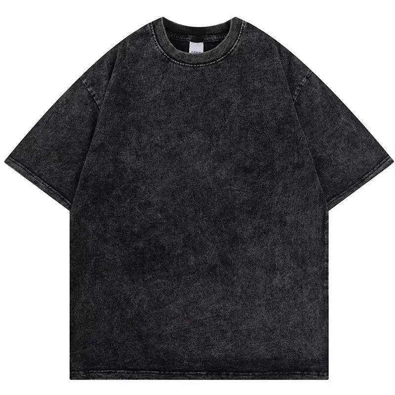 Vintage Acid Wash T Shirt Fashion Washed T-shirt Men's Casual Short Sleeve Hip Hop Streetwear Harajuku Women's Loose T Shirts