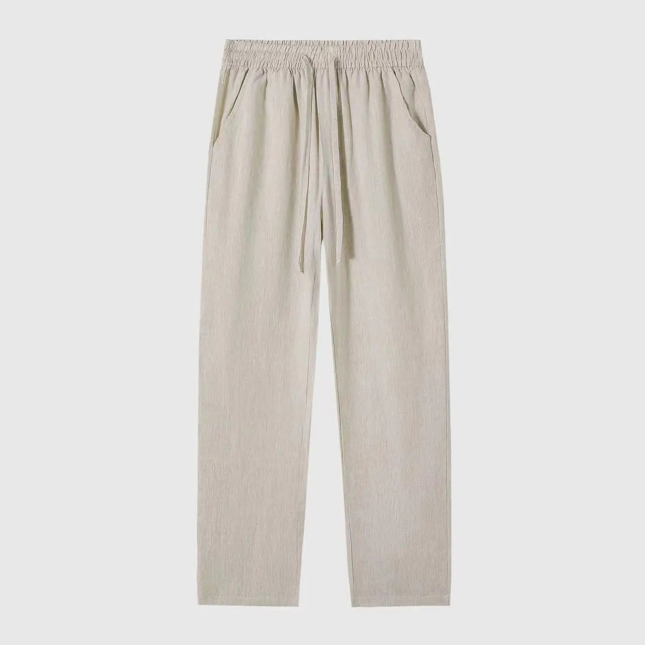 summer spring 2025 New Men's Cotton Linen Pants Male Autumn New Breathable Solid Color Linen Trousers Fitness Streetwear S-5XL