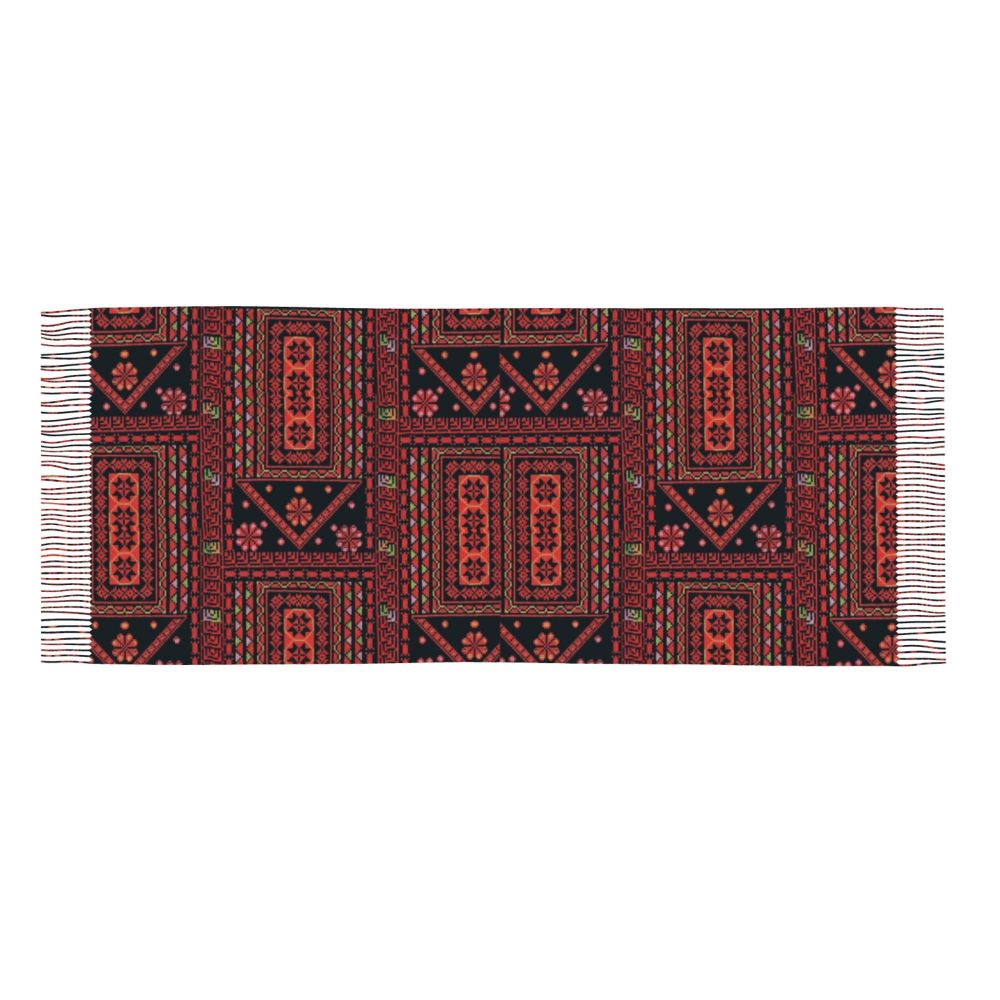 Palestines Flag Tassel Scarf Women Soft Palestinians Patriotic Shawl Wrap Ladies Winter Fall Scarves