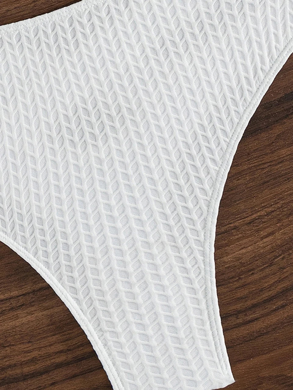 Shoulder Strap Triangel Bikinis 2024 Women High Waist Swimsuit White Sexy Swimwear Female Bathers Bathing Swimming Swim Suit