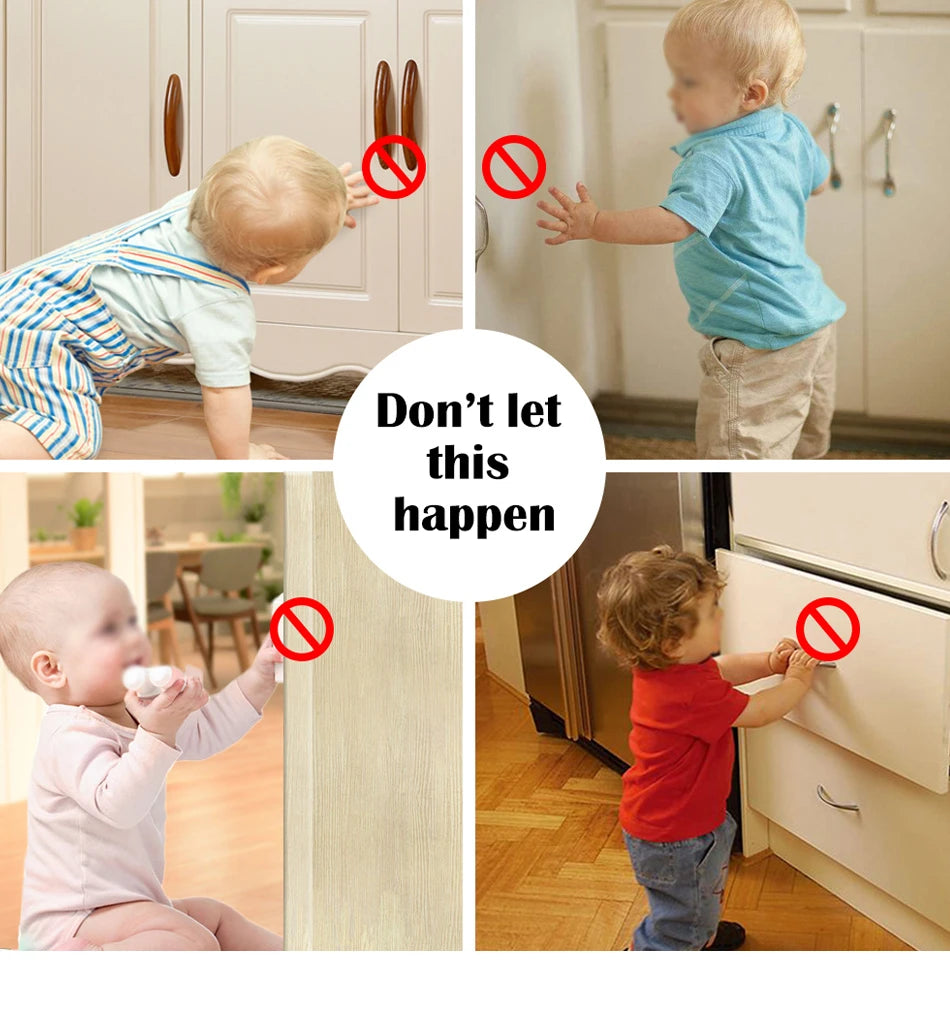 Serrure magnétique pour enfants, Protection pour enfants, serrure de sécurité pour bébé, loquet de tiroir, limiteur de serrure de porte d'armoire, serrures de sécurité pour enfants
