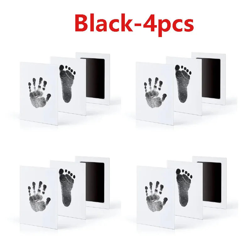 Tampons encreurs pour empreintes de mains de bébé, 2/4 pièces, sûrs, Non toxiques, sans contact, Kits de tampons encreurs sans encre, pour animaux de compagnie, chat, chien, patte, Souvenirs, cadeaux