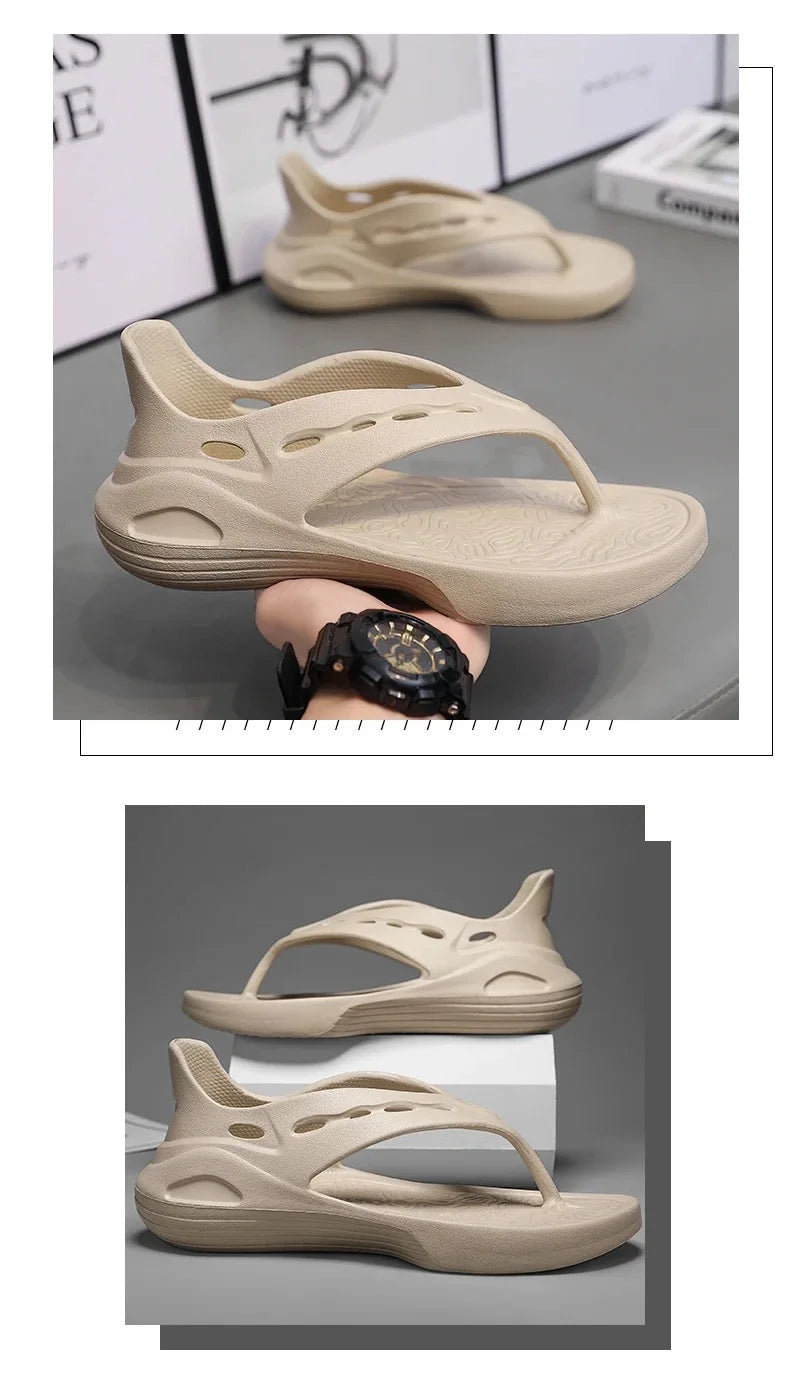Men‘s Bag heel Flip-flops Slippers Indoor Outdoor Beach Sandals Fashion Casual Shoes Soft Slides Home Slippers Beach Shoes