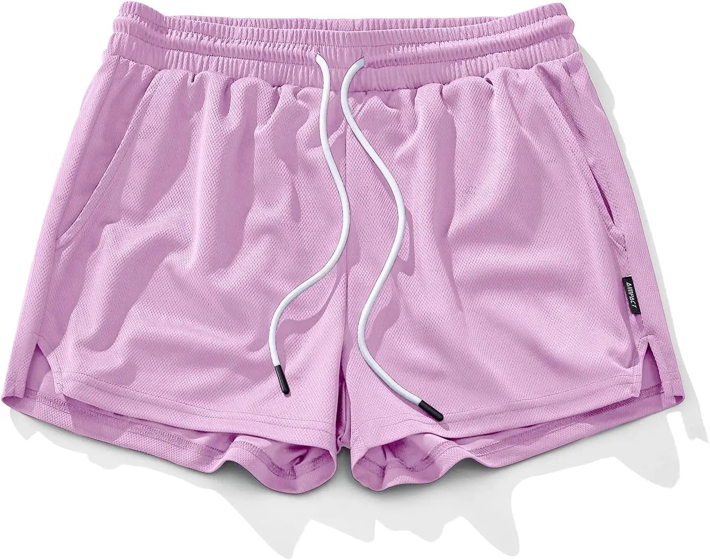 AIMPACT Men's Gym Workout Shorts Mesh Lightweight Bodybuilding Shorts Training Running Sports Jogger with Pockets