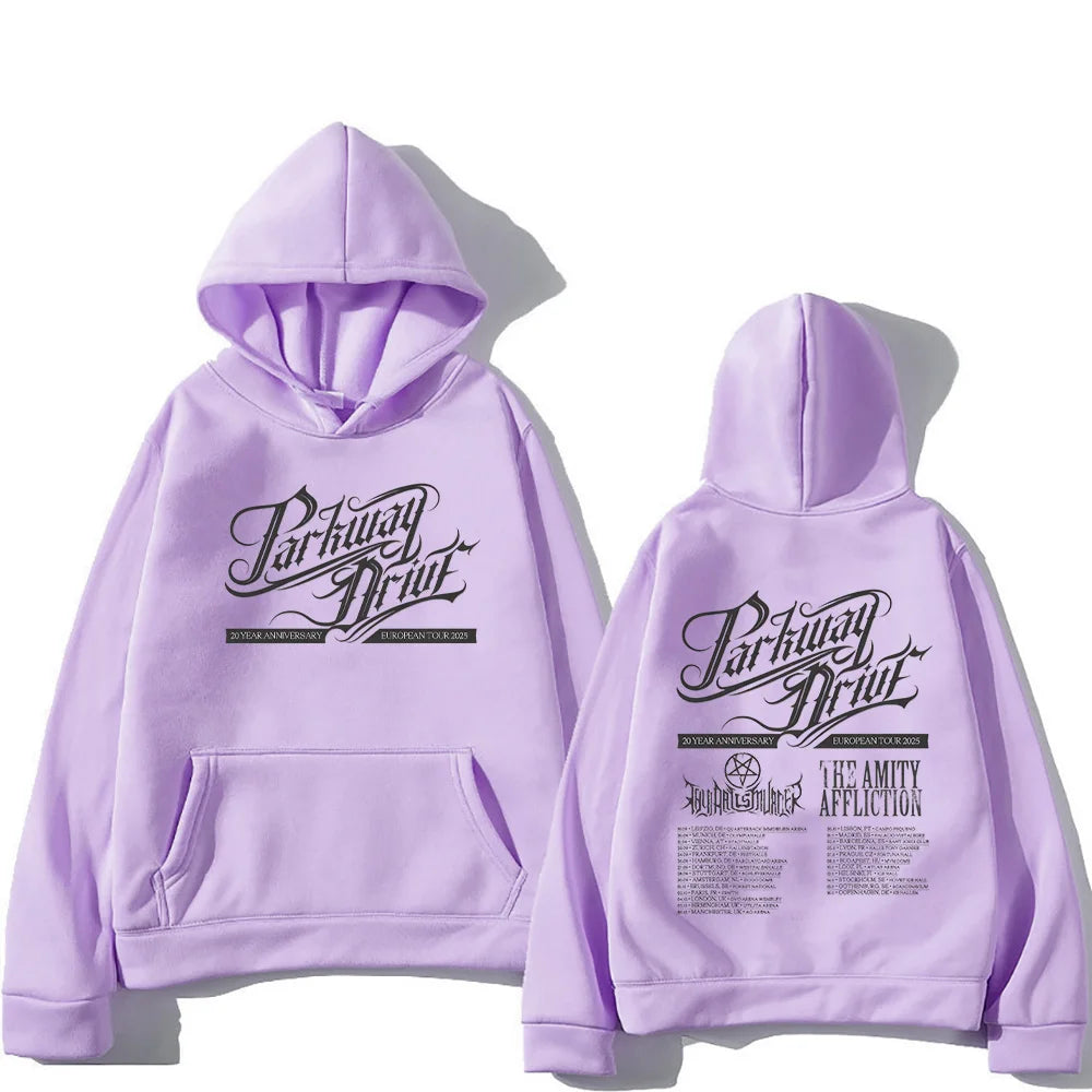 Parkway Drive 20Year Anniversary Europe Tour Hoodie Fashion Men Sweatshirt Unisex Oversized Clothing High Street Retro Pullovers