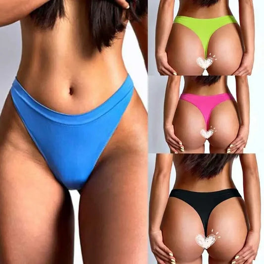 Women's Sexy Seamless G-String Thongs Panties Female Low Waist Lingerie Intimate T-back Briefs Underwear