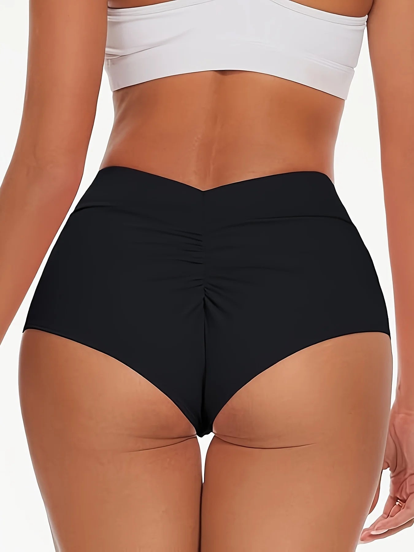 Women's high waisted yoga shorts for spring and summer exercise gym workout dance hot pants