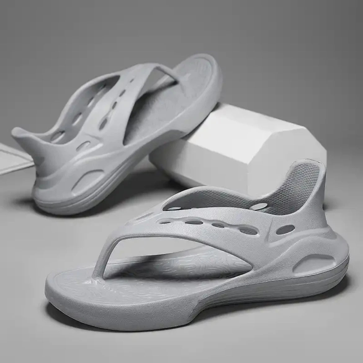 Men‘s Bag heel Flip-flops Slippers Indoor Outdoor Beach Sandals Fashion Casual Shoes Soft Slides Home Slippers Beach Shoes