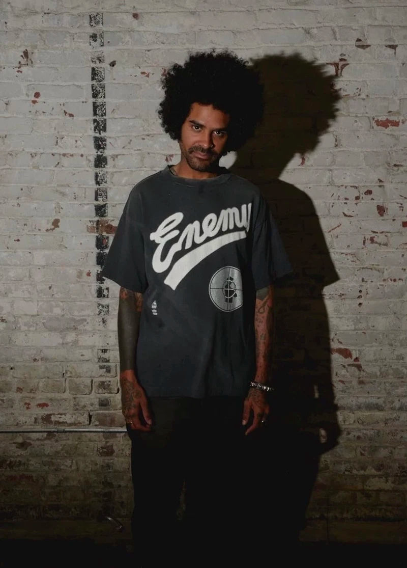 Saint High Quality Casual Loose Smiling Print Men T Shirt