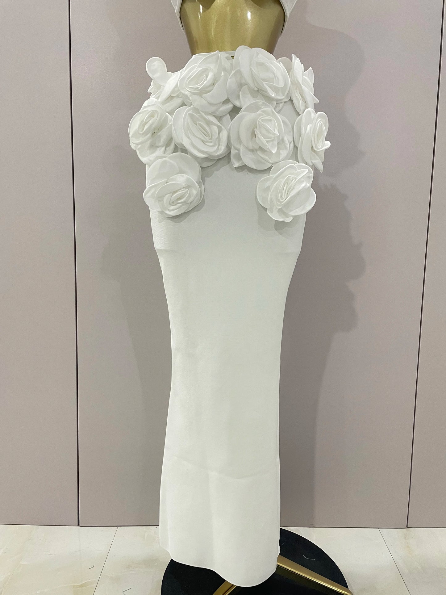Sexy Camisole Floral Bandage Long Skirts 2-Piece Set 2025 Women Celebrity Elegant Party Cocktail Prom Gown Nightclub Outfit
