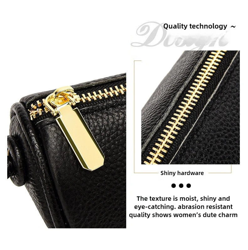 Brand Fashion Mini Bags Trend Designer Handbags Women'S Genuine Leather Casual Lady Shoulder Black Crossbody Bag for Girl