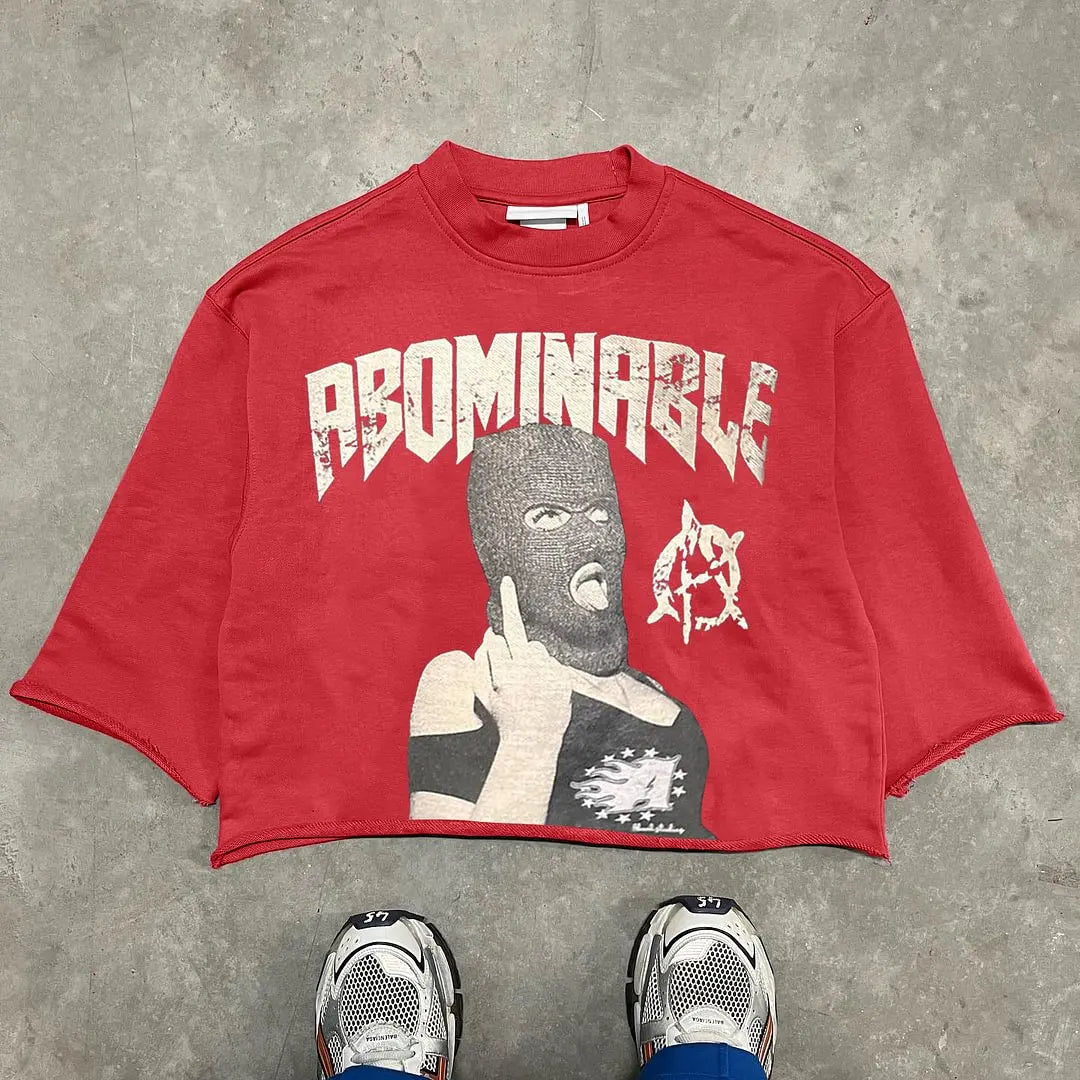 Streetwear T Shirt Y2K Hip Hop Punk Rock Graphic Print Oversized T Shirt Mens New Round Neck Cotton Short Sleeve Tops