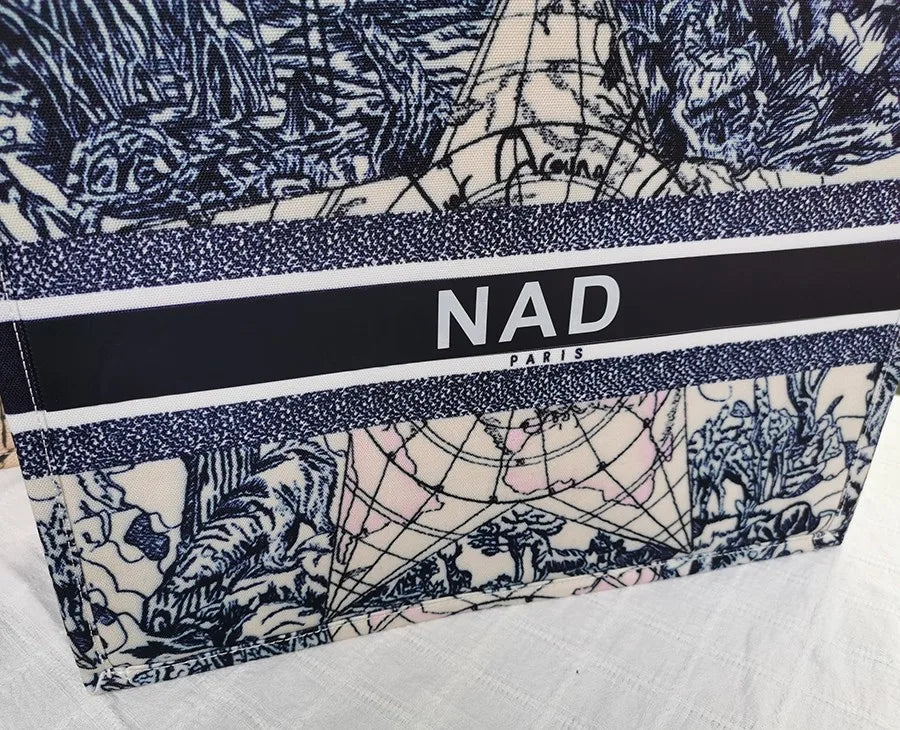 Spring And Summer Personalized Fashion Printing Large Capacity Canvas Bag Name Custom Book tote Women Commuter Travel Bag