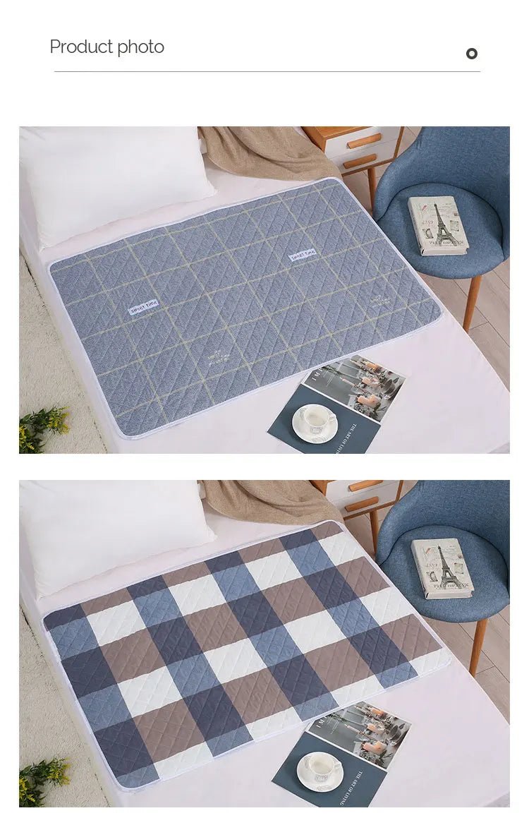 Matelas lavable imperméable, tapis d'urine pour bébés et tout-petits, protection de lit de dessin animé mignon, couches de literie, coussinets d'urine, tissu respirant