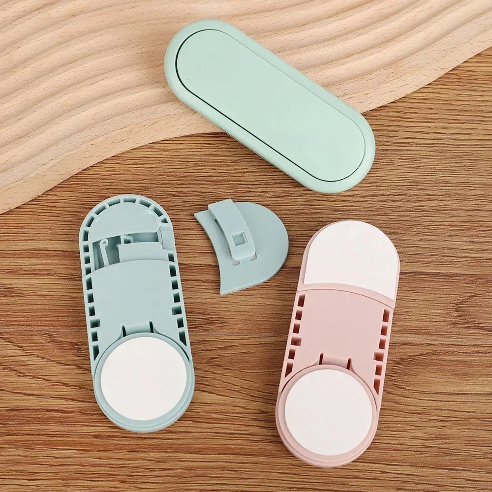 Loquet de sécurité pour tiroir d'enfant, 5 pièces, Protection de porte d'armoire, Anti-pincement pour bébé, serrure Invisible à main, serrure de porte opposée pour garde-robe
