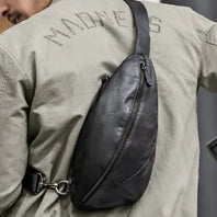 Je suis légende Will Smith toile + cuir véritable hommes sac de messager toile sac à bandoulière hommes sac à bandoulière fronde sac casual sacoche
