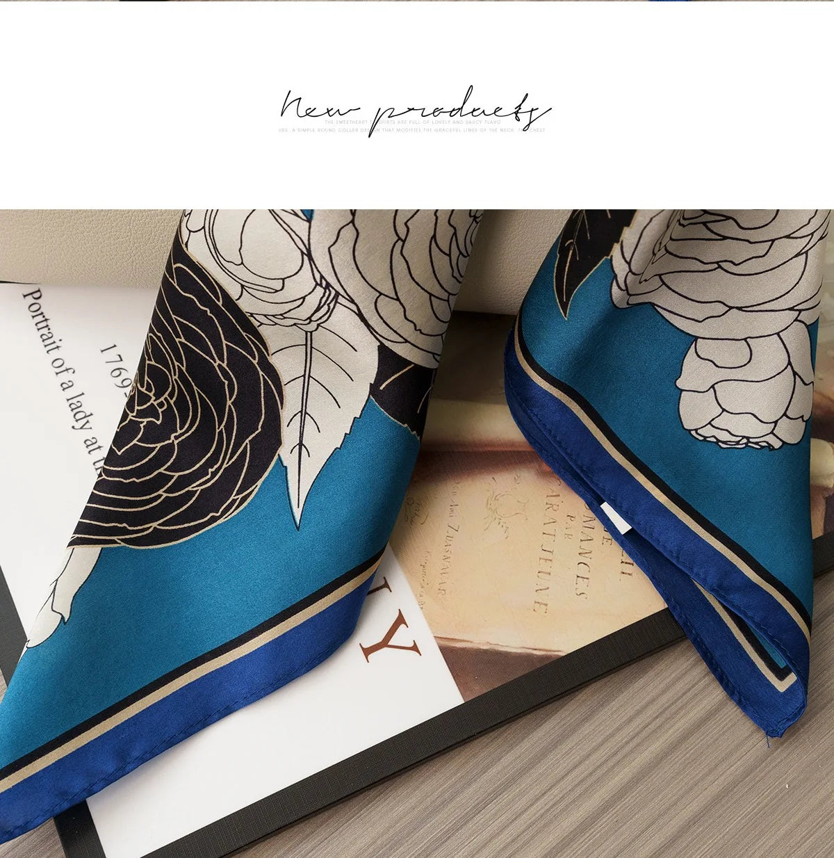 Women Silk Scarf Fashion Hair Scarf Silk Satin Neckerchief Female Hair Ties Headband Hair Ornament Female Bandana Bag Scarves