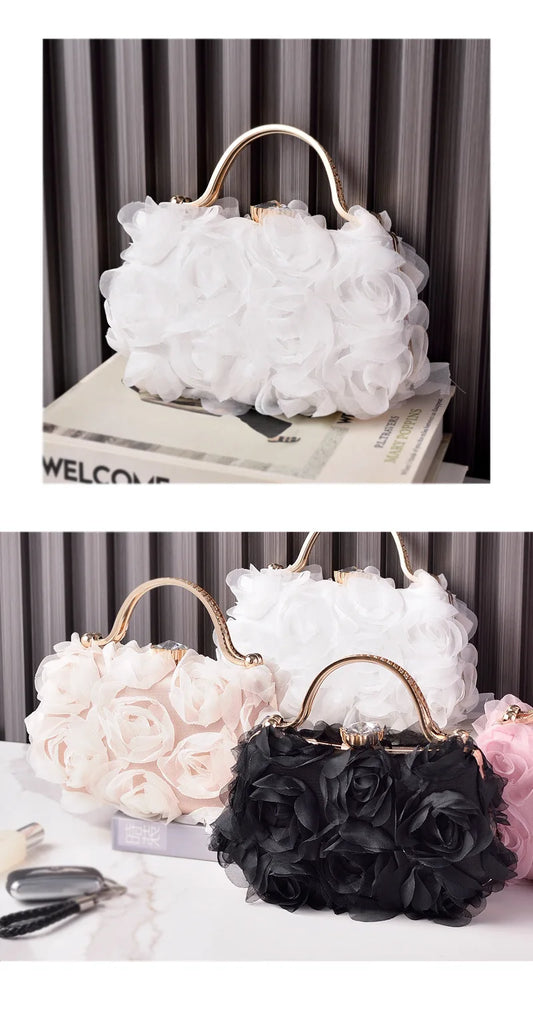 European and American Hot Flower Dinner Bag Bridal Wedding Dress White Dress Garment Bag Cross-Border E-Commerce Factory Direct
