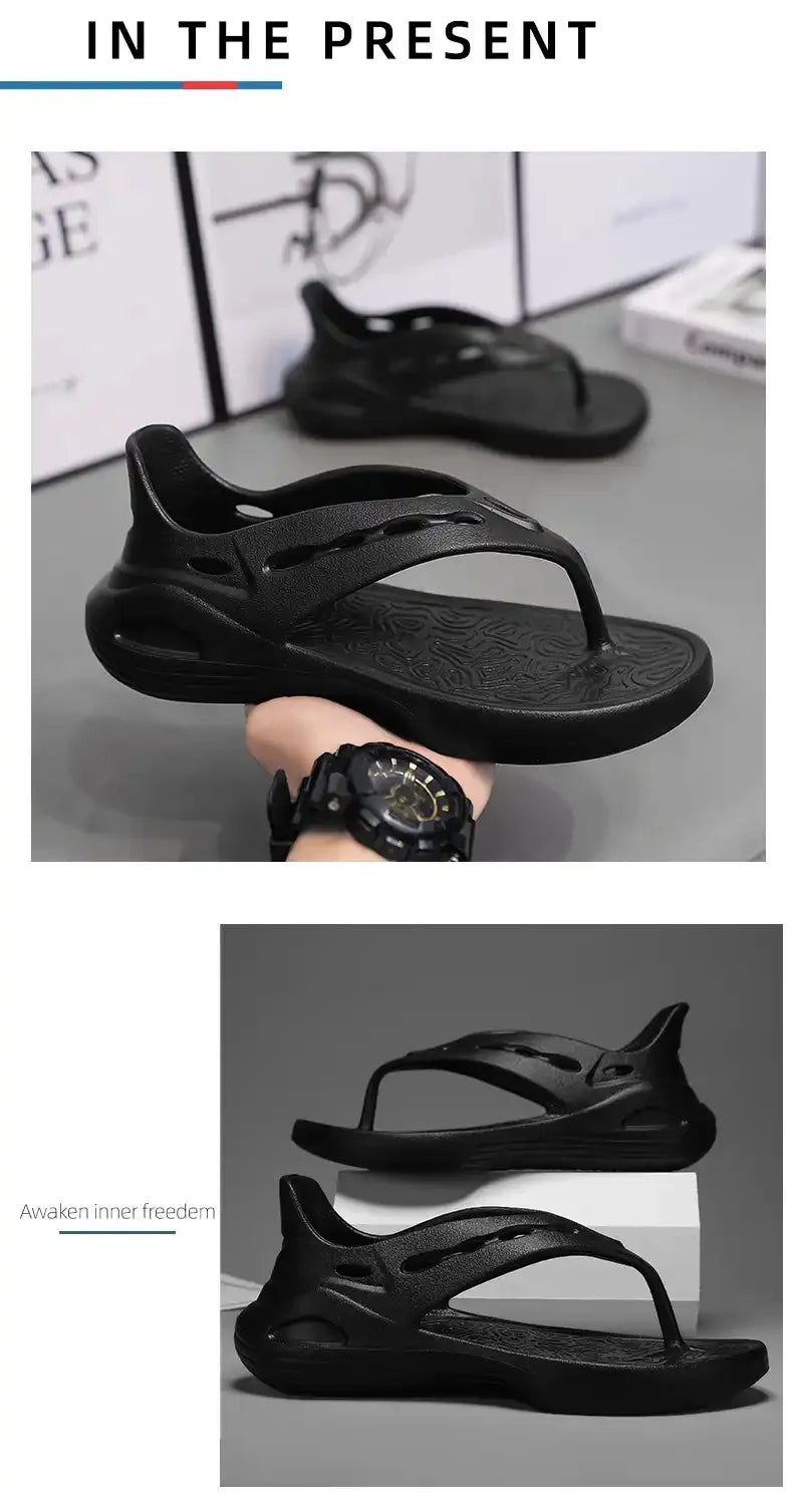 Men‘s Bag heel Flip-flops Slippers Indoor Outdoor Beach Sandals Fashion Casual Shoes Soft Slides Home Slippers Beach Shoes