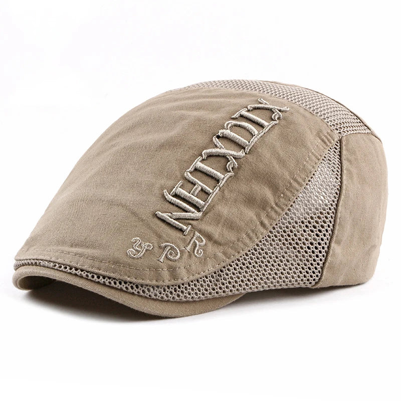 HT953 bérets coton plat avancé pilote casquette plate hommes décontracté chapeaux de soleil Style coréen printemps été femmes hommes béret chapeaux