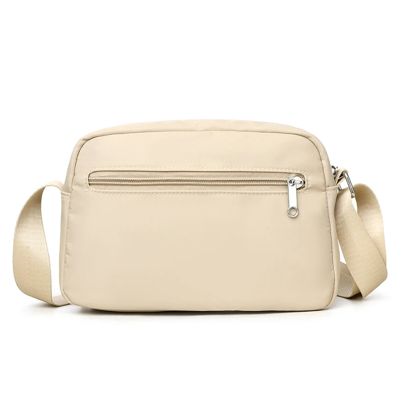 Large-capacity women's office backpack - waterproof nylon fabric bag - fashionable multi-compartment single-shoulder bag - trend