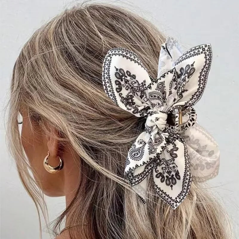 Vintage Cashew Pattern Hair clip for women Elegant Shark Clip Fashion Girl Ponytail Clip Hair Clamp Hair Accessories