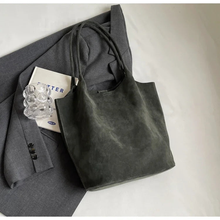 Single Shoulder Bag for Women's Fashion, Large Capacity 2024 New Autumn and Winter Versatile Commuting Tote Bag Un Sac Épaule