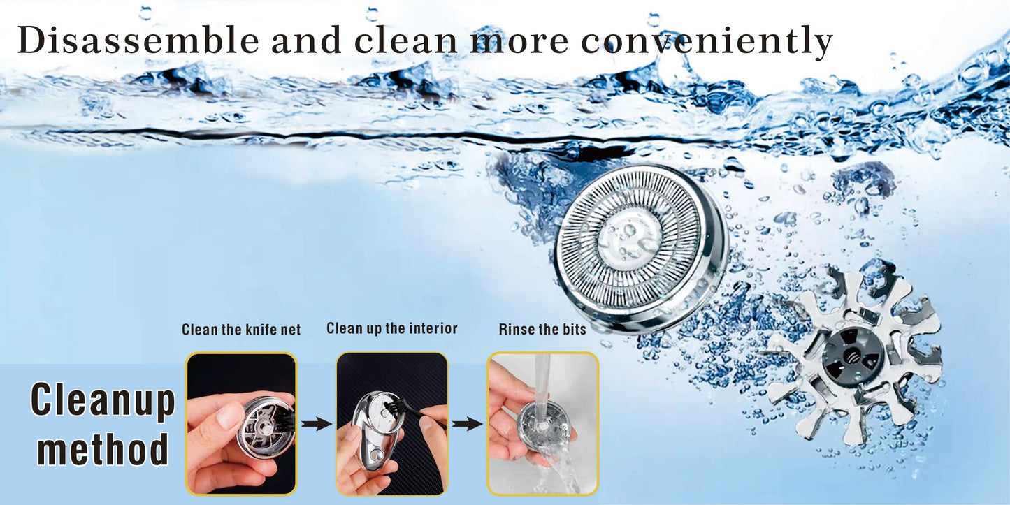 Mini electric shaver, portable powerful storm shaver, USB charging, intelligent battery display, lightweight shaver