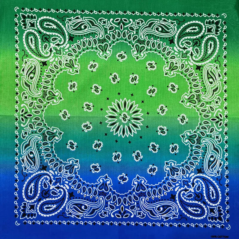 Nouvelle mode Hip Hop 100% coton Bandana carré écharpe 55 cm * 55 cm noir rouge Paisley bandeau imprimé pour femmes/hommes/garçons/filles