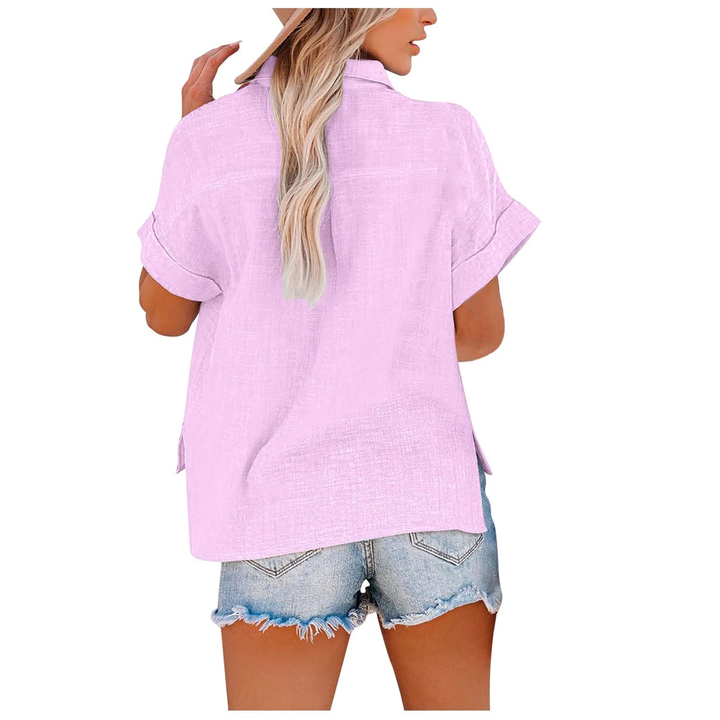 Summer Women Shirts Tops Cotton Linen T-shirt Women Top Camisas Mujer Casual T-Shirt Streetwear Loose Female T-Shirts New Shirt