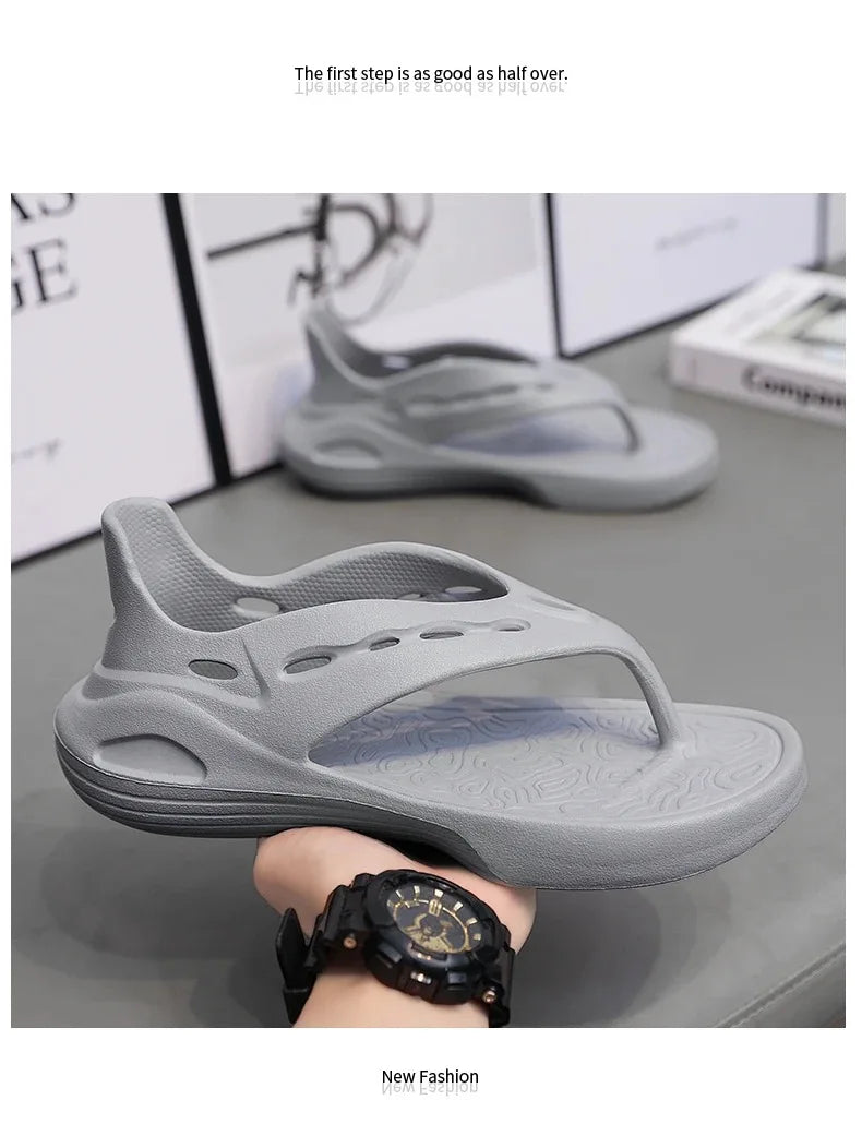 Men‘s Bag heel Flip-flops Slippers Indoor Outdoor Beach Sandals Fashion Casual Shoes Soft Slides Home Slippers Beach Shoes