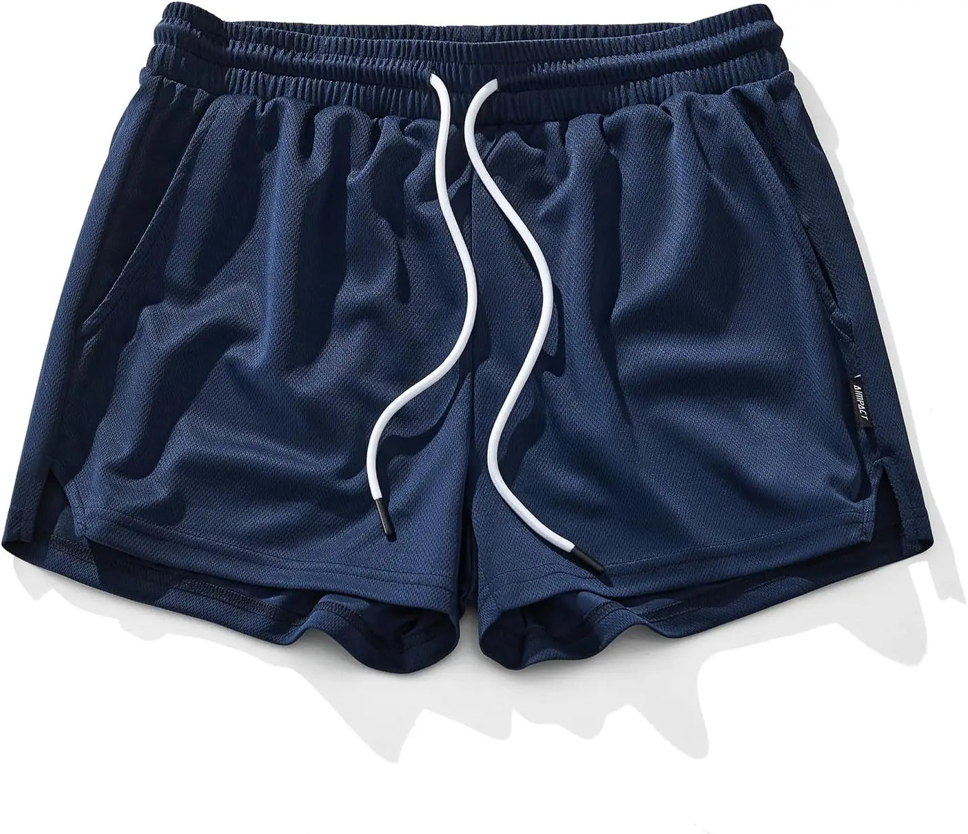 AIMPACT Men's Gym Workout Shorts Mesh Lightweight Bodybuilding Shorts Training Running Sports Jogger with Pockets