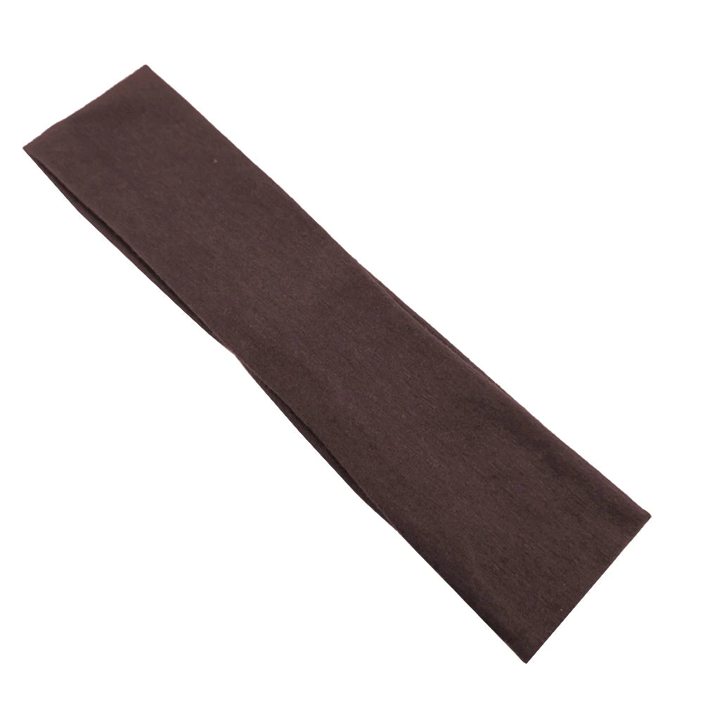 Summer Sports Yoga Women Headbands Not Tight Adjustable Running Absorb Sweat Elastic Hair Bands Soild Unisex Headband Wholesale