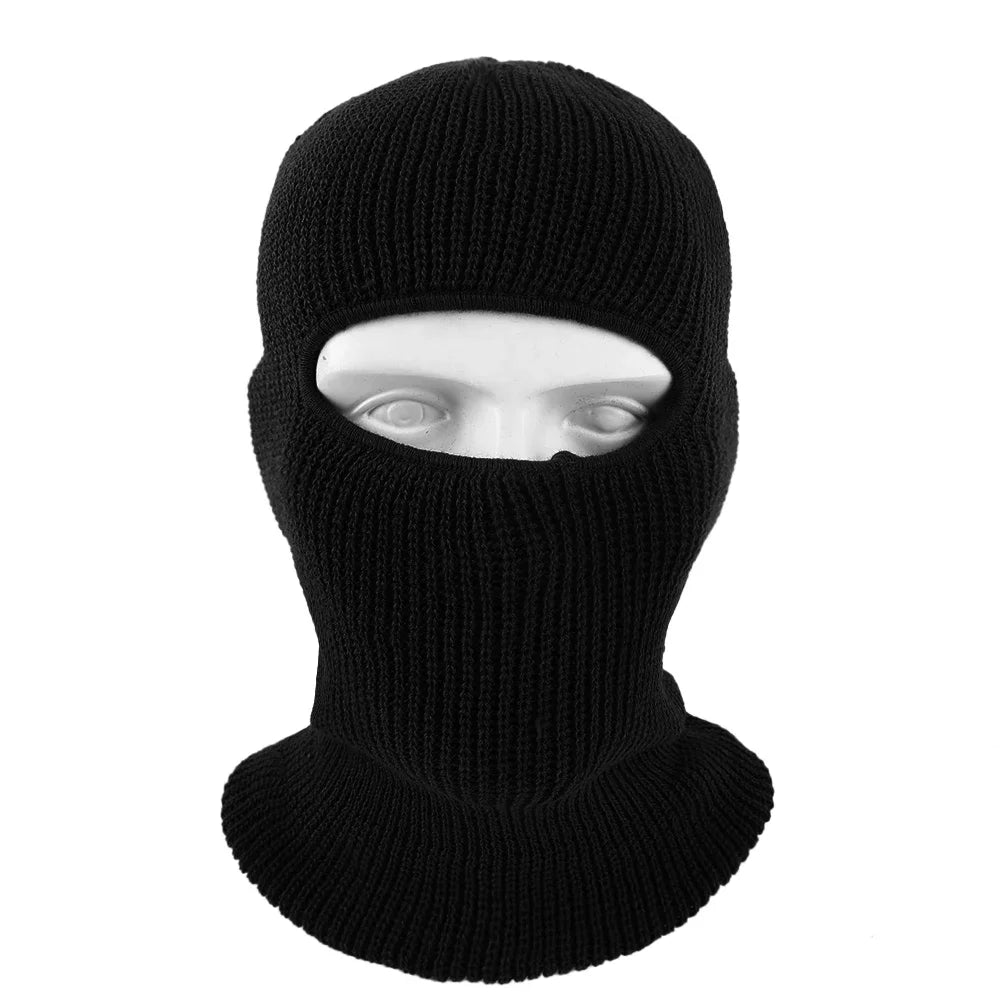 2In1 Mask Beanies Hat Men Winter Balaclava Hats Knitted Hats Fashion Full Face Ski Bonnet Tactical Cycling Earmuffs Cap Knitted