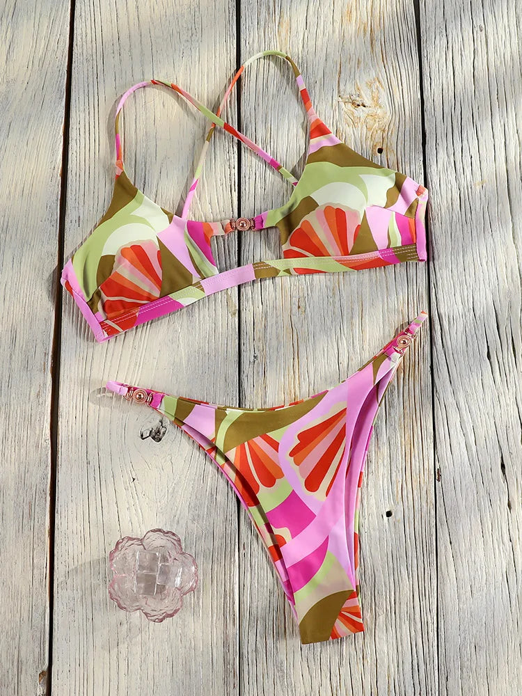 Miyouj Push Up Bikinis New Two Piece Suit 2025 Bathsuit Sexy Bikini Sets Hollow Out Swimsuit String Bathwear Low Waist Swimwear