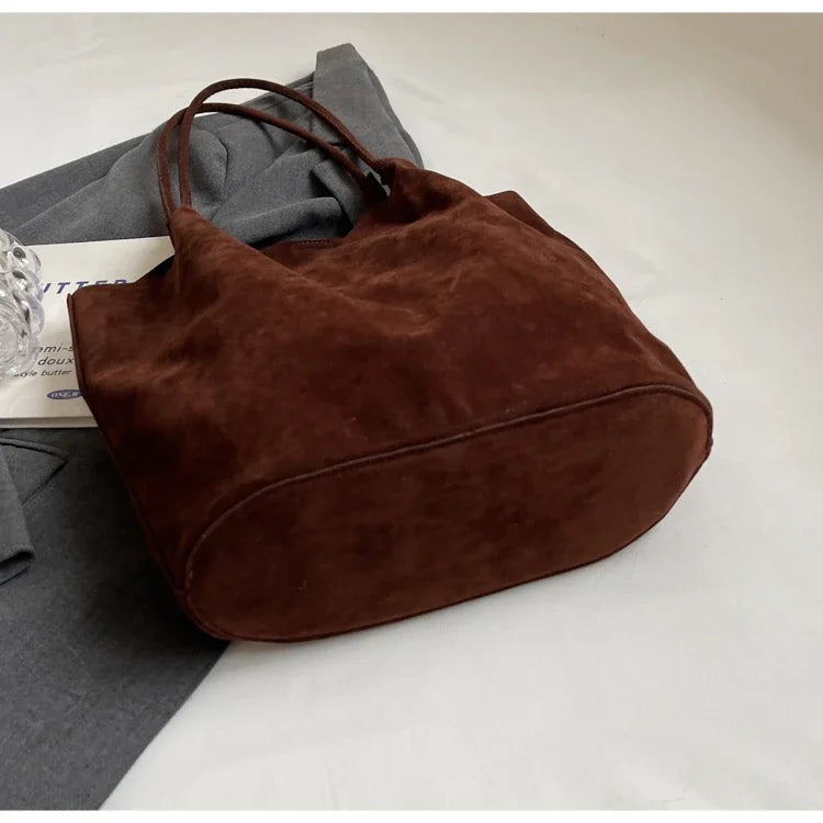 Single Shoulder Bag for Women's Fashion, Large Capacity 2024 New Autumn and Winter Versatile Commuting Tote Bag Un Sac Épaule