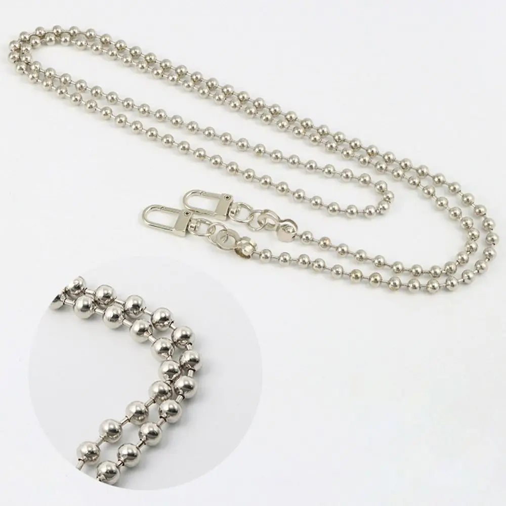 120cm Metal Bag Chain Replacement Shoulder Bag Strap Handbag Handle Chain Purse Chain Belt Metal Chain DIY Bag Accessories Gold