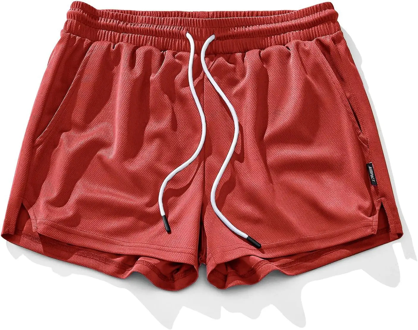 AIMPACT Men's Gym Workout Shorts Mesh Lightweight Bodybuilding Shorts Training Running Sports Jogger with Pockets