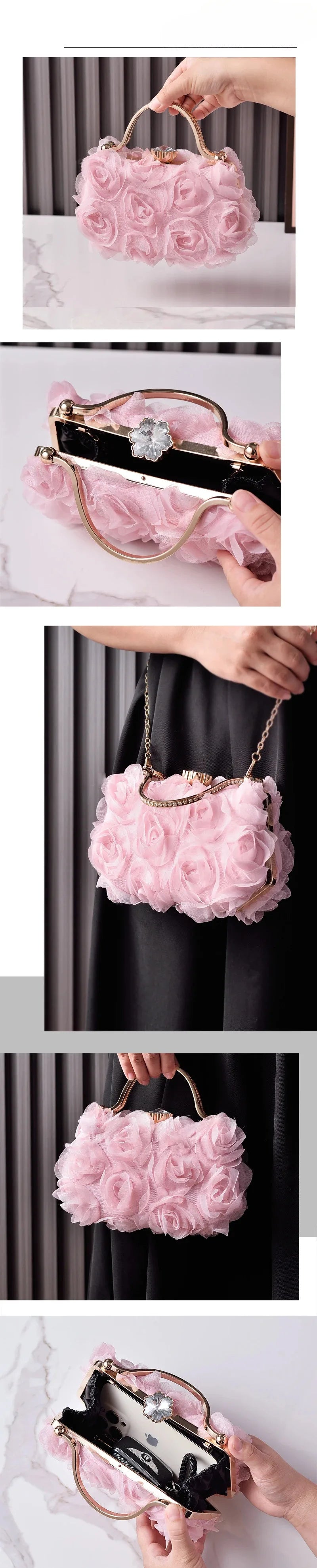 European and American Hot Flower Dinner Bag Bridal Wedding Dress White Dress Garment Bag Cross-Border E-Commerce Factory Direct
