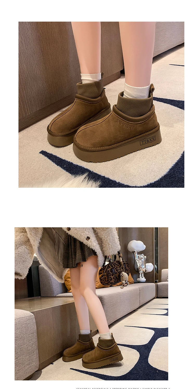 2024 New Women Winter Ultra Mini Boot Designer Australian Platform Boots for Leather Warm Ankle Fur Booties Luxury Boots