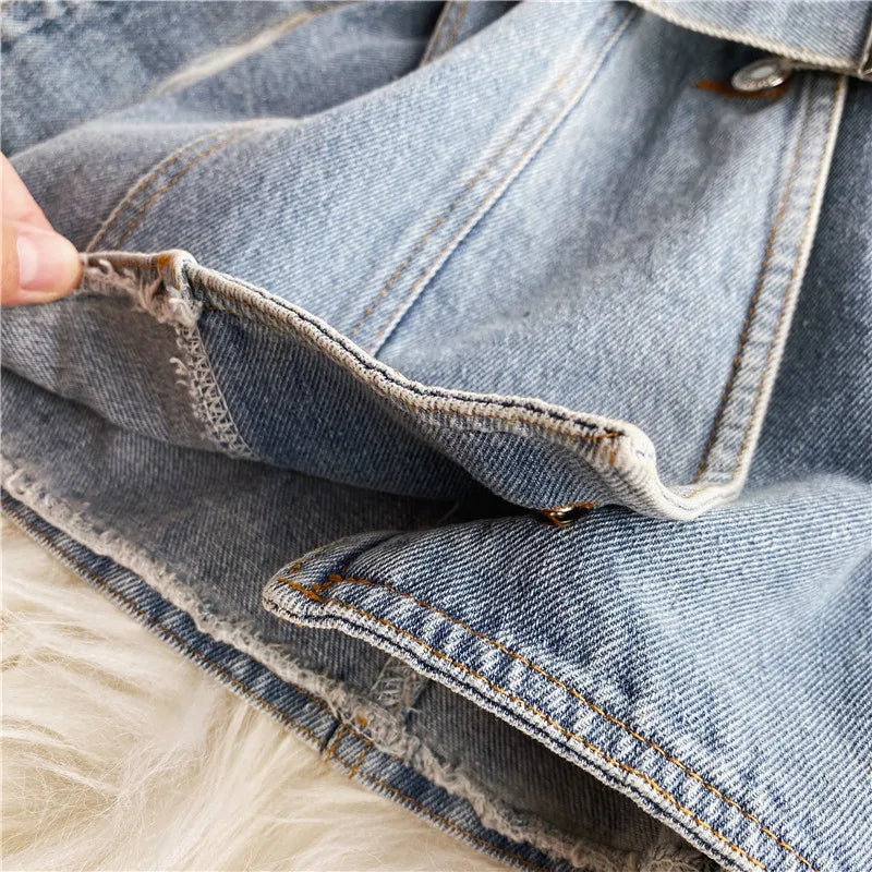 Fashion Strapless Denim Tops Summer Off Shoulder Women Short Vest With Belt Female Jean Tank Streetwear